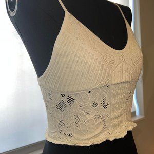 Free People Chloe Seamless Longline Bralette SIZE M/L Ivory